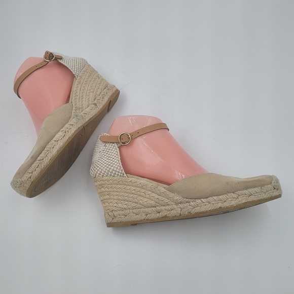 Kanna Laura espadrille wedge sandals suede and hemp size 9 new - Picture 6 of 16